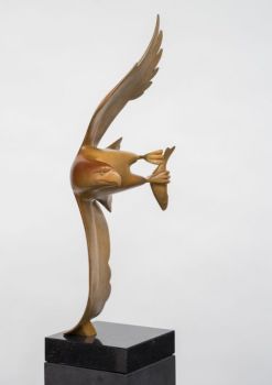 Roofvogel met vis no. 4 - In Stock  by Evert den Hartog