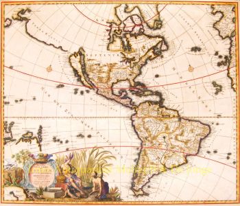 North and South America  by Carolus Allard