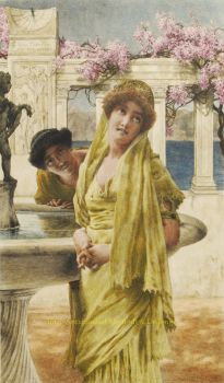 A Difference of Opinion  by Lawrence Alma-Tadema