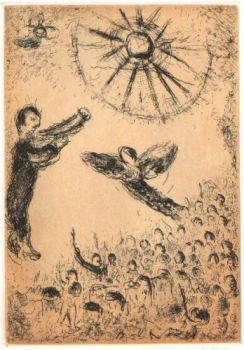 Plate 17 (Psalms of David) by Marc Chagall