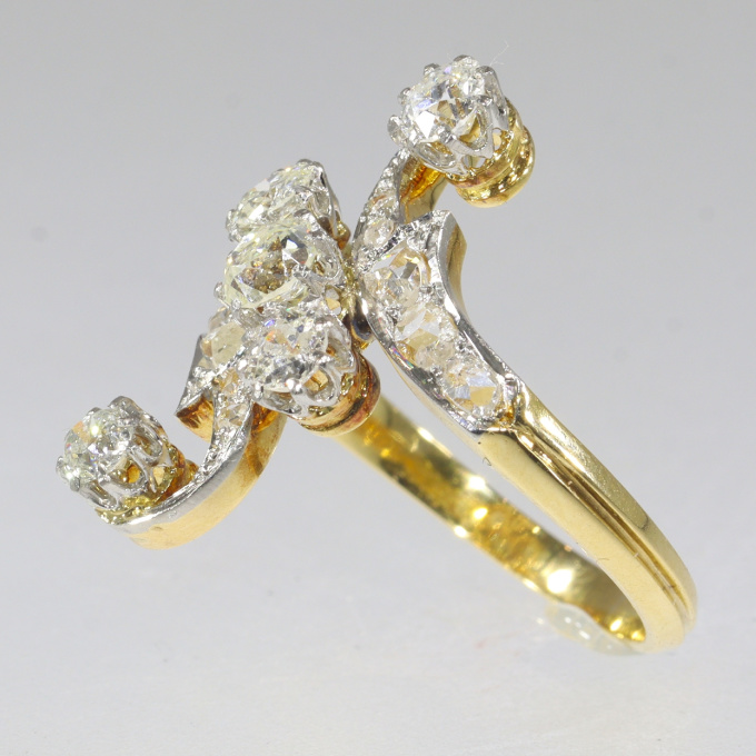 Vintage Belle Epoque diamond engagement ring by Unknown Artist