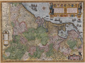 Seventeen Provinces - Johann Baptist Vrients / Abraham Ortelius, 1606 by Abraham Ortelius