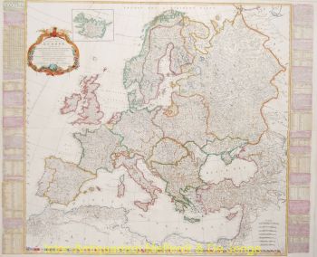 Europe antique map  by Kitchin