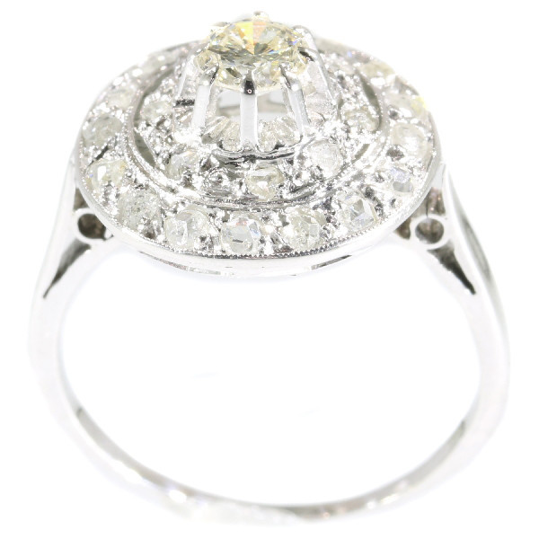 Art Deco diamond cluster ring by Unknown Artist