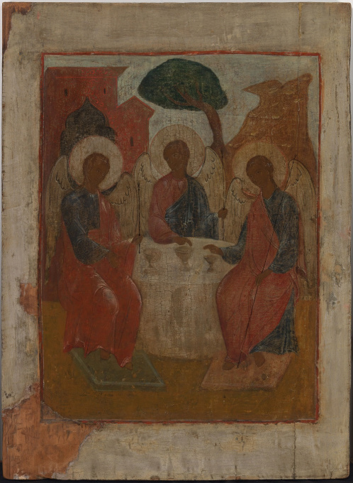 No 14 The Old Testament Trinity Icon, Genesis by Artista Sconosciuto