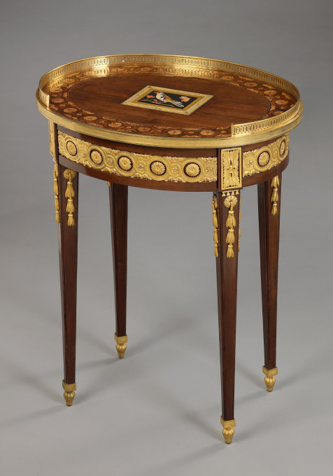 A Baltic Oval Louis XVI Table, presumably St. Petersburg by Unbekannter Künstler