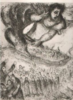 Prise de Jerusalem  par Nabuchodonosor by Marc Chagall