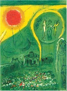 Le Carrousel du Louvre, 1954 by Marc Chagall