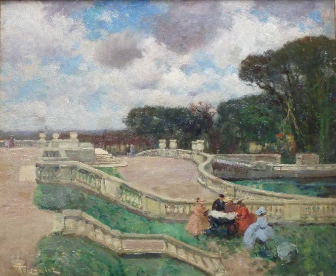 Au Jardin du Luxembourg by Fernand Toussaint