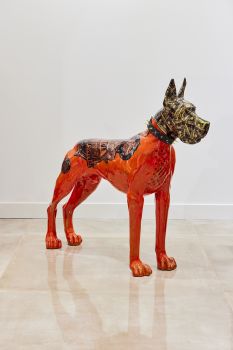 LV Red Danish Dog by Ghost Art