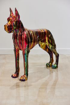 Abstract Danish Dog by Ghost Art