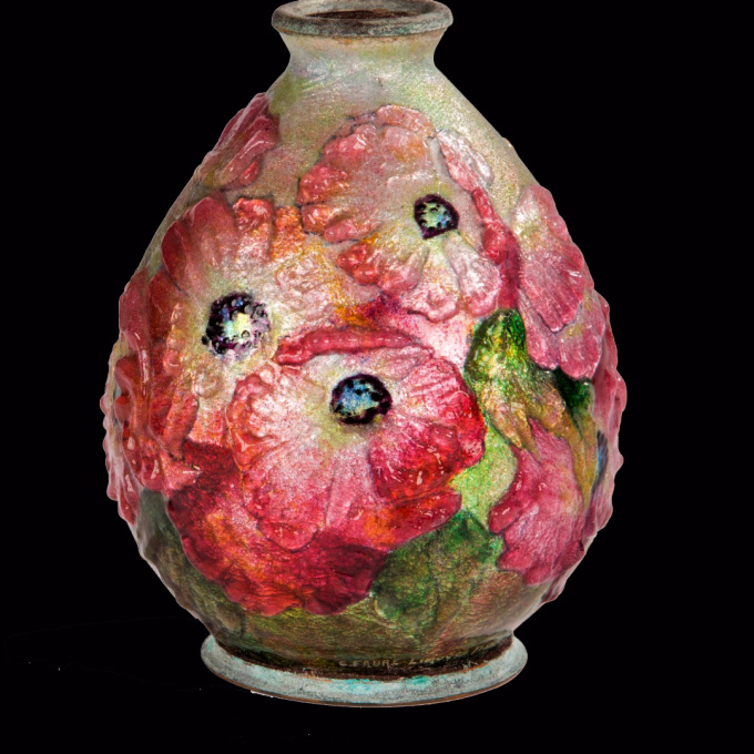 poppy vase by Camille Fauré