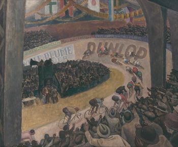 "Zesdaagse van Gent, 1926" by Leo Gestel