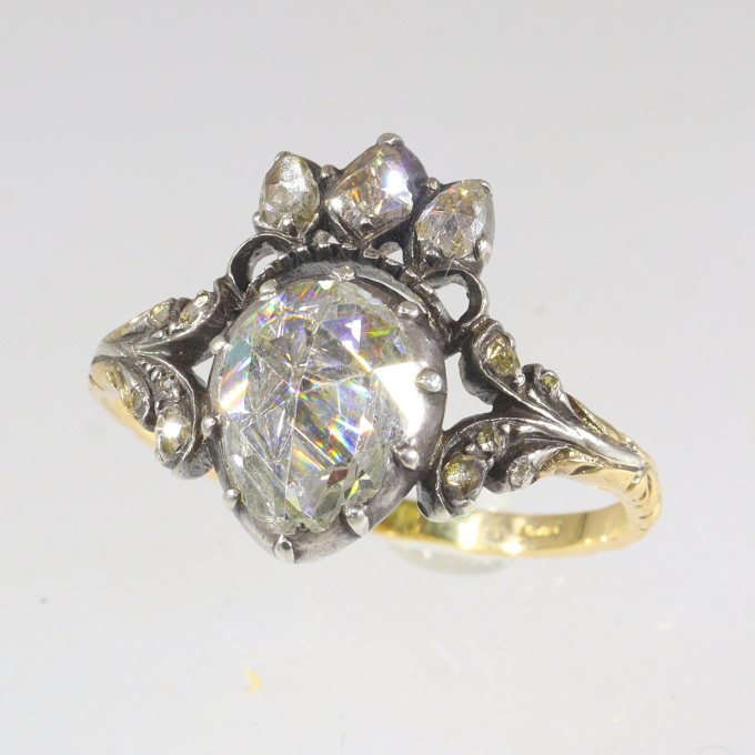 Victorian royal heart diamond engagement ring by Onbekende Kunstenaar