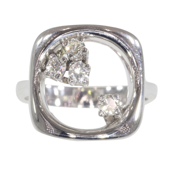 Vintage 1960's diamond ring by Artiste Inconnu