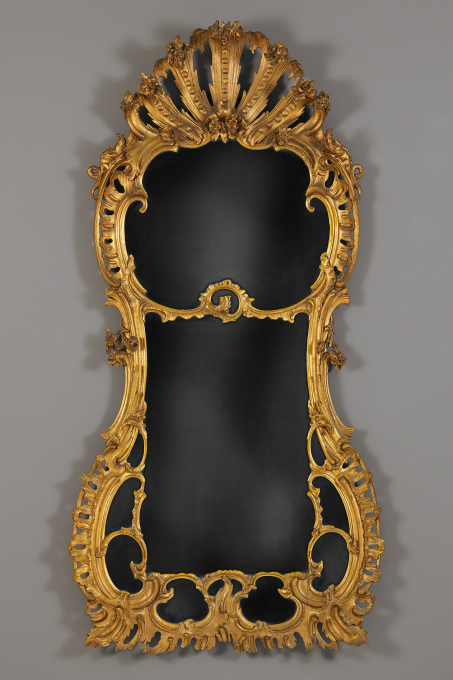 Dutch Louis XV Mirror by Artista Sconosciuto