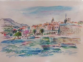 Boats City Coast Korcula Croatia by Iam Anna