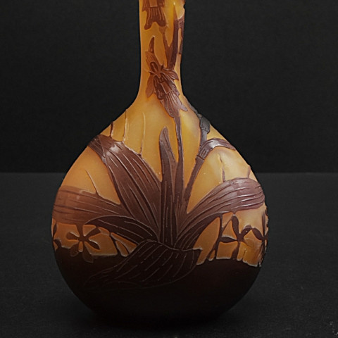 Solifleur vase by Gallé by Emile Gallé