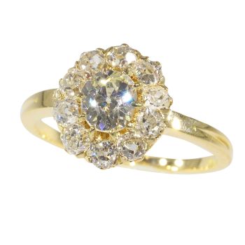 Vintage antique diamond Victorian engagement ring by Artiste Inconnu
