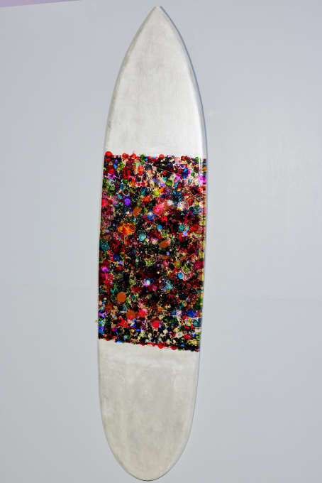 Abstract Surfboard II by Ghost Art