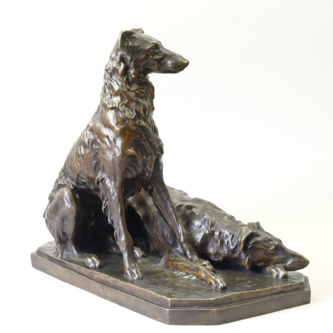 Barzoi Chick & Wick by Susse Frères Foundry