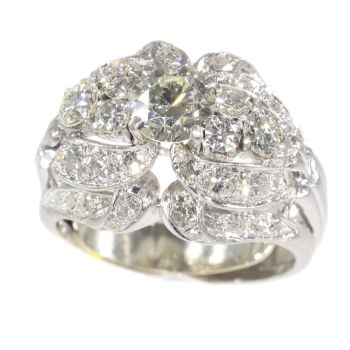Vintage Fifties diamond cocktail ring by Unknown Artist