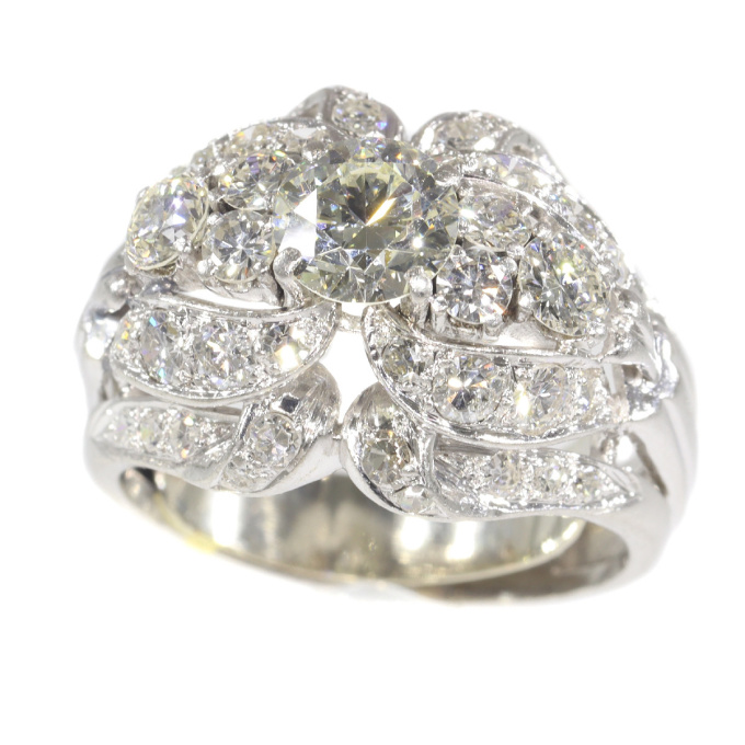 Vintage Fifties diamond cocktail ring by Unbekannter Künstler