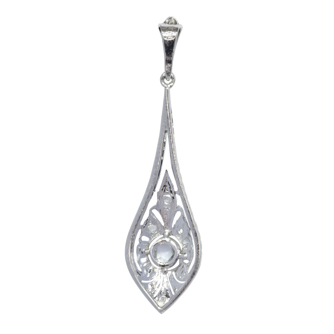 Vintage 1920's Belle Epoque / Art Deco diamond pendant by Artiste Inconnu