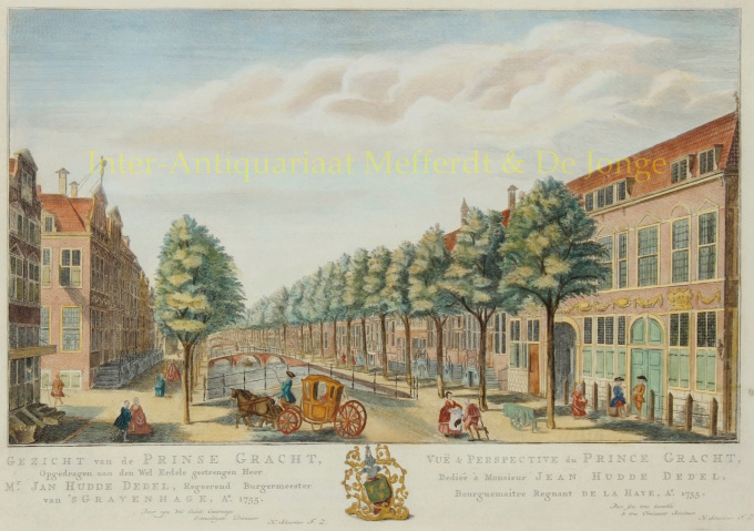 Den Haag, Prinsegracht  by Hendrik Florisz. Scheurleer