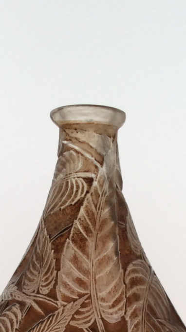 A beautiful 'Sauge' patinated vase designed by R. Lalique circa 1923 by René Lalique
