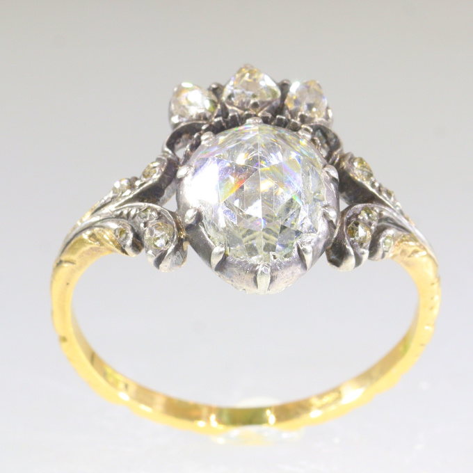 Victorian royal heart diamond engagement ring by Artista Sconosciuto
