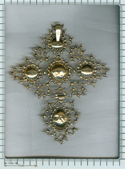 French antique gold Normandic cross Georgian period by Unknown artist