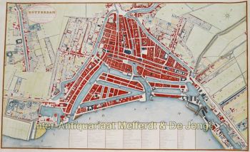 Rotterdam plattegrond  by L.F. Temminck