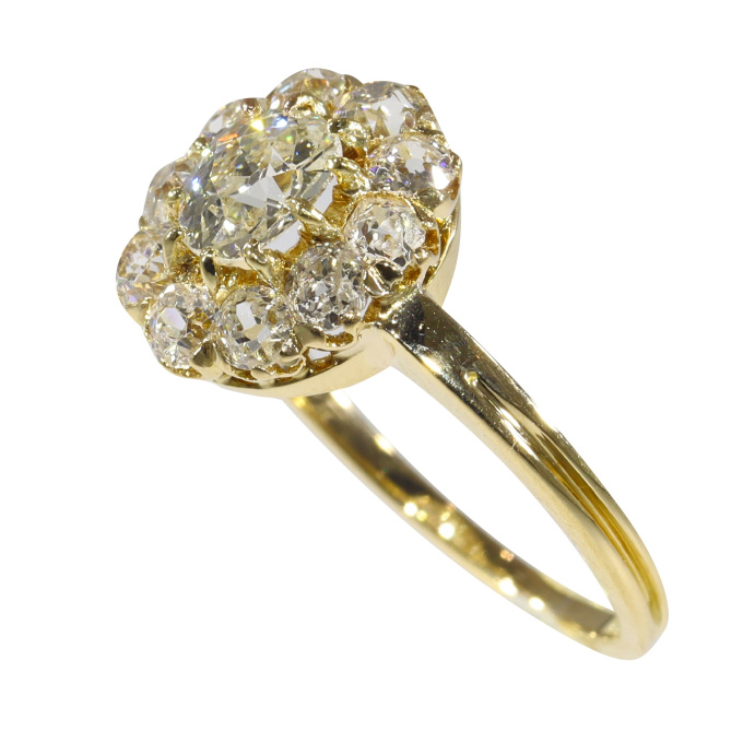 Vintage antique diamond Victorian engagement ring by Artiste Inconnu