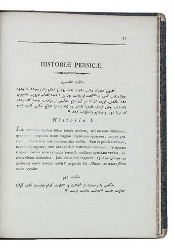 Grammar of the Persian language by Franz Lorenz von Dombay