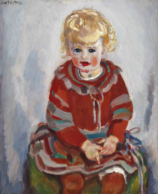Portrait of Elisa (Liesje) Sluijters Kuijpers-Slujters (1924-2010) by Jan Sluijters