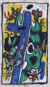 Nid d'Oisseaux avec Panneau Bleu by Fernand Léger