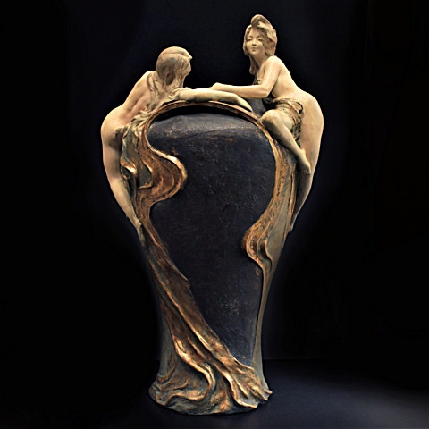 Art Nouveau Vase by Victor Evrard