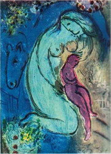 Quai aux Fleurs, 1954 by Marc Chagall
