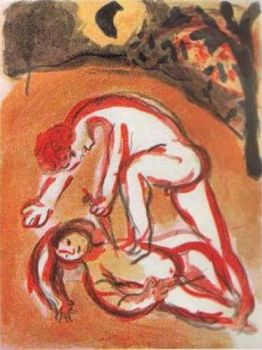 Cain et Abel by Marc Chagall