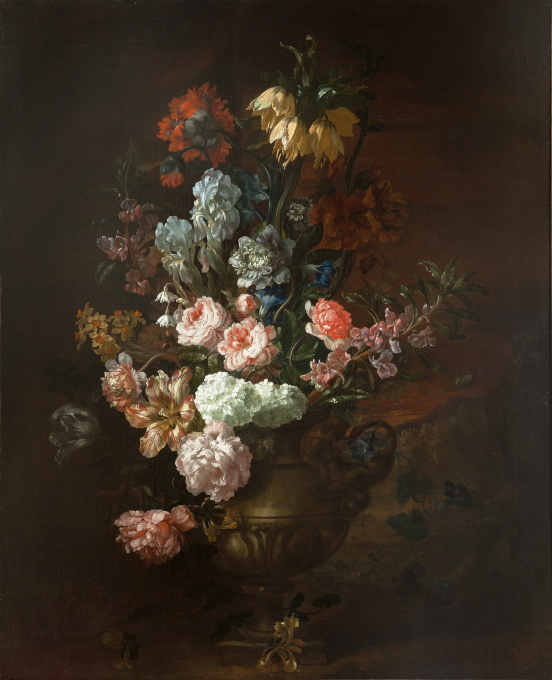 A still life of flowers by Jean-Baptiste I Belin de Fontenay