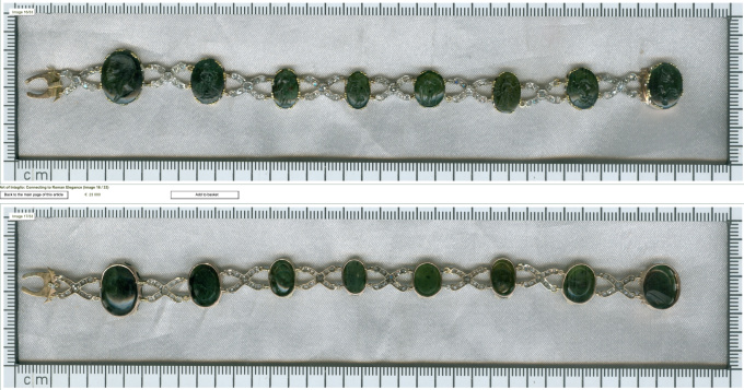18th Century Diamond Bracelet with 2000-year-old Intaglios by Unknown artist