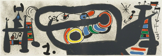 Le Lezard aux Plumes d'Or nr 15 by Joan Miró