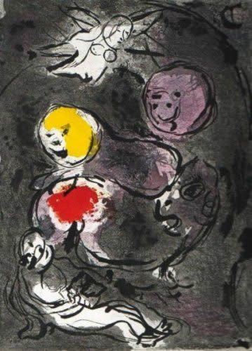 Daniel et Les Lions by Marc Chagall