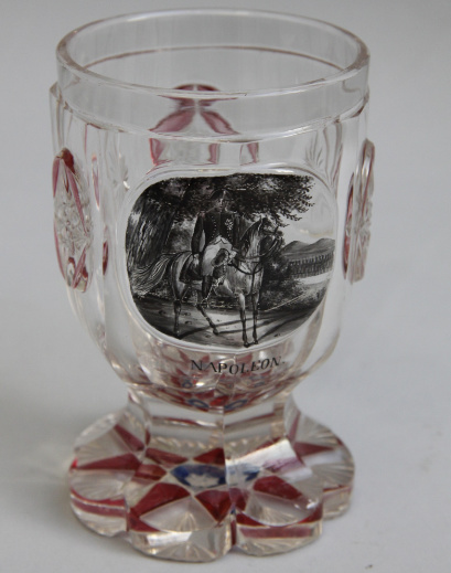 Bohemian Glass, Napoleon on Horseback by Artista Desconocido