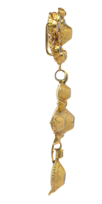 Antique Georgian 18K gold diamond cross pendant by Unbekannter Künstler
