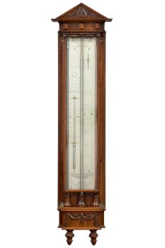 A fine Dutch Louis XVI mahogany barometer by P. Wast, circa 1810 by P. Wast Amsterdam