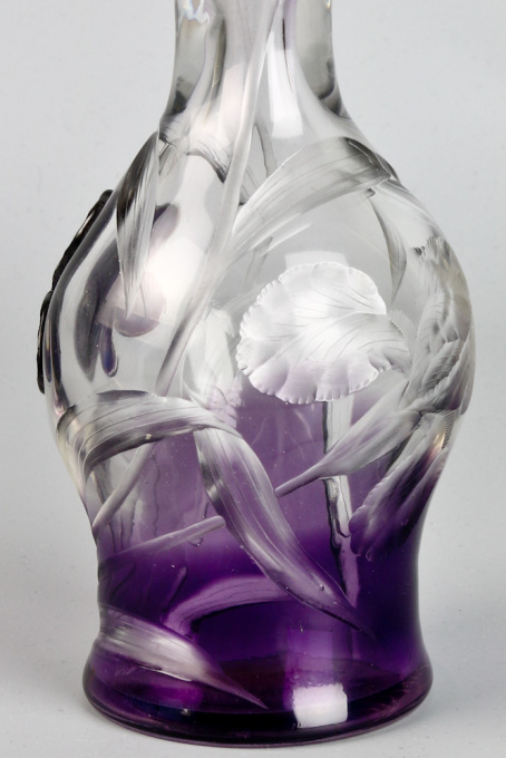 Moser Karlsbad "Hot Pad" cameo glass vase by Moser Karlsbad