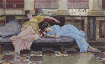 He Loves me, he loves me not  by Lawrence Alma-Tadema