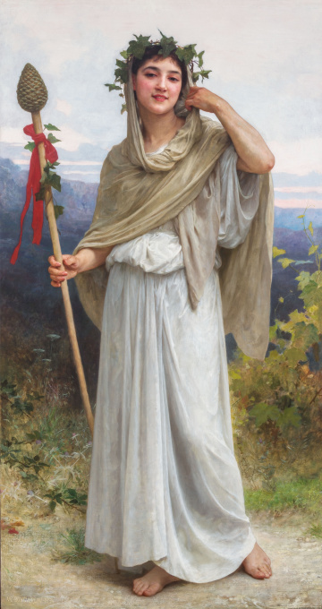A Priestess of Bacchus by William Bouguereau